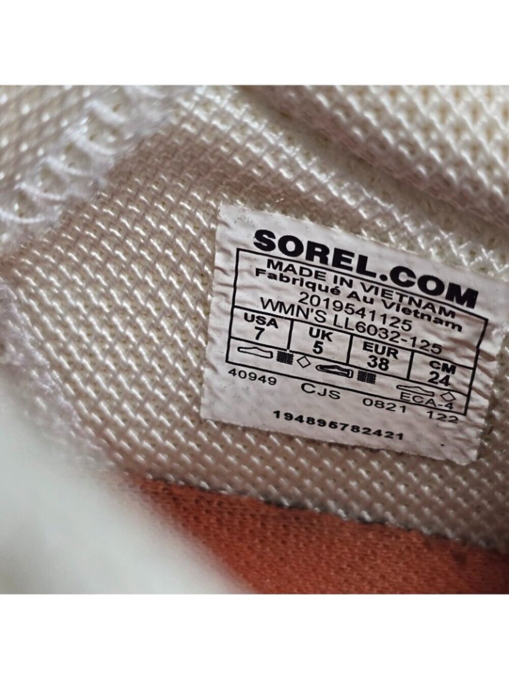 Sorel Explorer Blitz Stride Running Shoes Women Size 7 Athletic Orange Lace Up - Picture 7 of 10